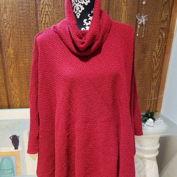 ❤ Retro/vintagecowl neck drapy poncho - Picture 3 of 6